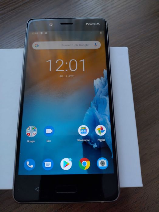 Smartfon Nokia 8 TA-1004 4GB 64GB Android 9.0 dual sim stalowy komplet