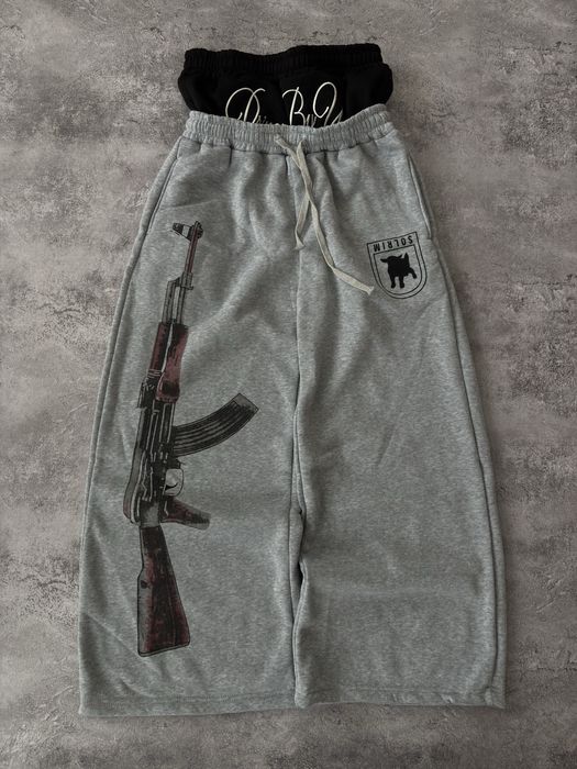 Solrim baggy Pants Al сірі спортивні штани беггі широкі солрім corteiz