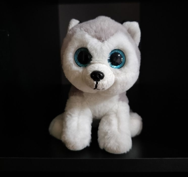 Мягкая игрушка глазастик TY Beanie Babies Хаски плюшевая