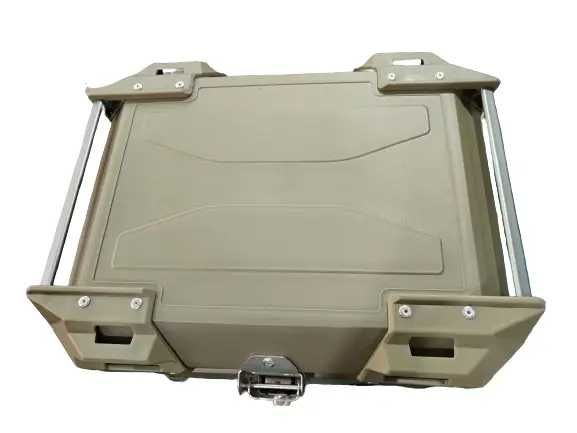 Кофр прямокутний YBX для мотоцикла, пластиковий, зелений, 45 літрів