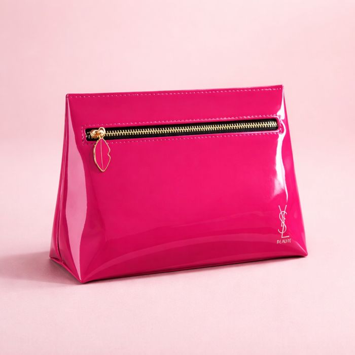 Оригінальна косметичка yves saint laurent ysl beauty • малинова • нова