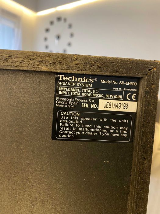 Wieża Technics SH-EH500 SA-EH500 segmentowa komplet z pilotem