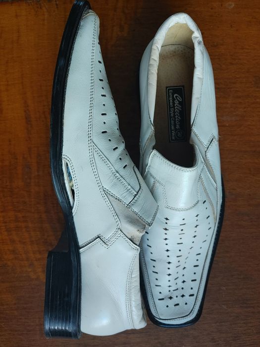 Туфлі літні шкіряні