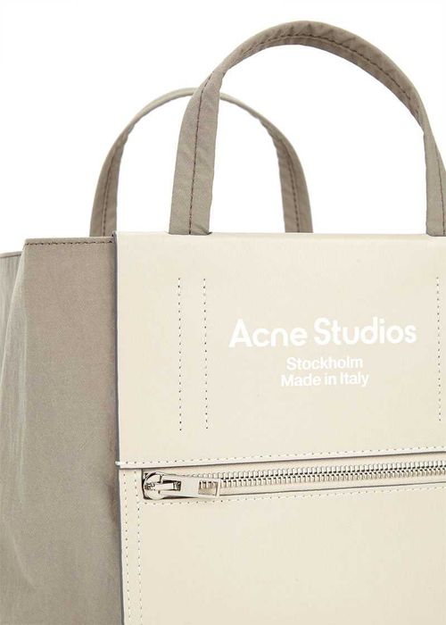 Сумка Acne Studios Baker Out medium canvas and printed leather tote Gr