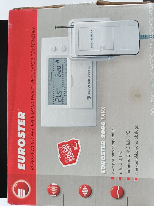 Sterownik pieca CO bezprzewodowy EUROSTER 2006 TXRX termostat pokojowy