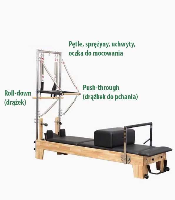 Profesjonalny Reformer Pilates 2w1 | NOWY