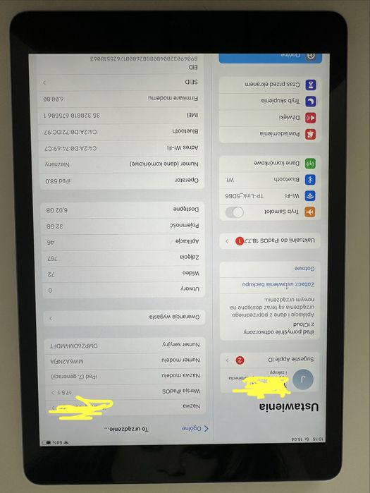 Ipad cellular apple 7 generacji 10,2’’