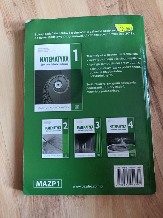 Zbiór zadań matematyka klasa 1 liceum i technikum
