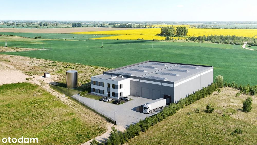 Hala magazynowo-produkcyjna z budynkiem biurowym – wynajem | 2 210 m²