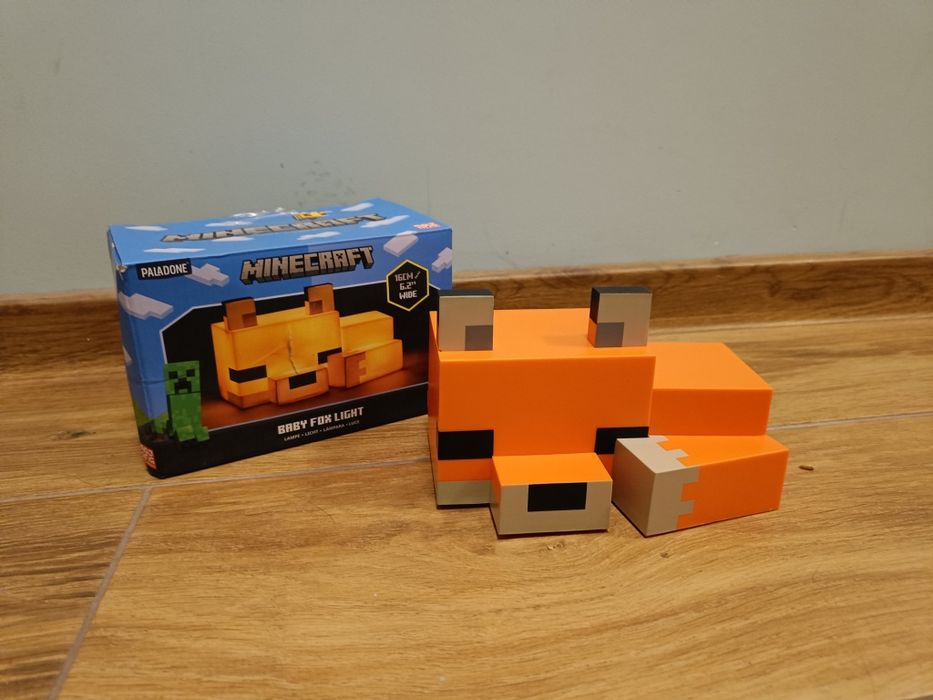 Lampka Minecraft baby Fox lis