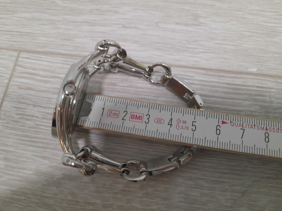 Damski zegarek z kryształkami elegancki bransoletka bez niklu srebrny