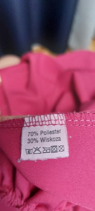 Tunika różowa  z falbanką