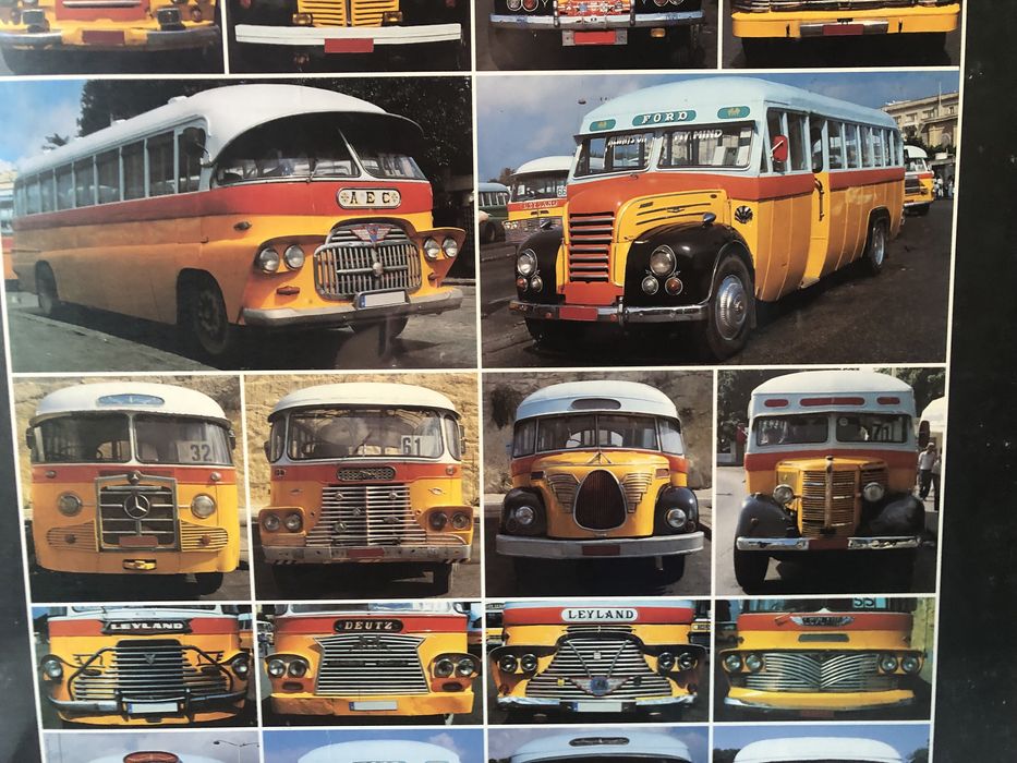 Quadro de autocarros antigos