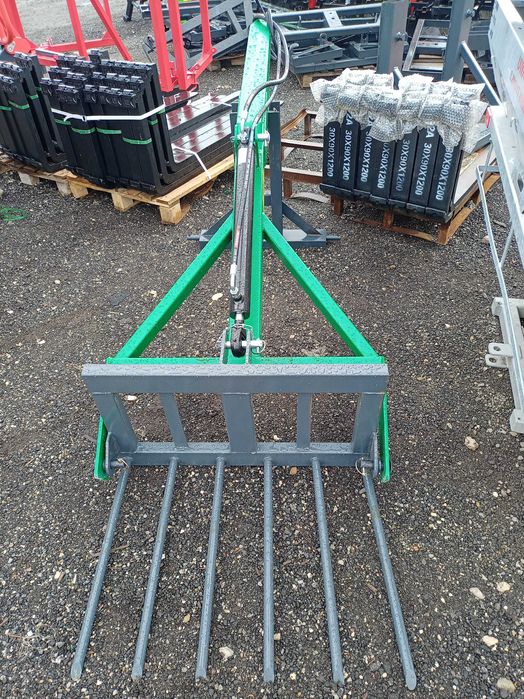 Widły do obornika na tył na wysięgniku, ładowacz na tył hydrauliczny