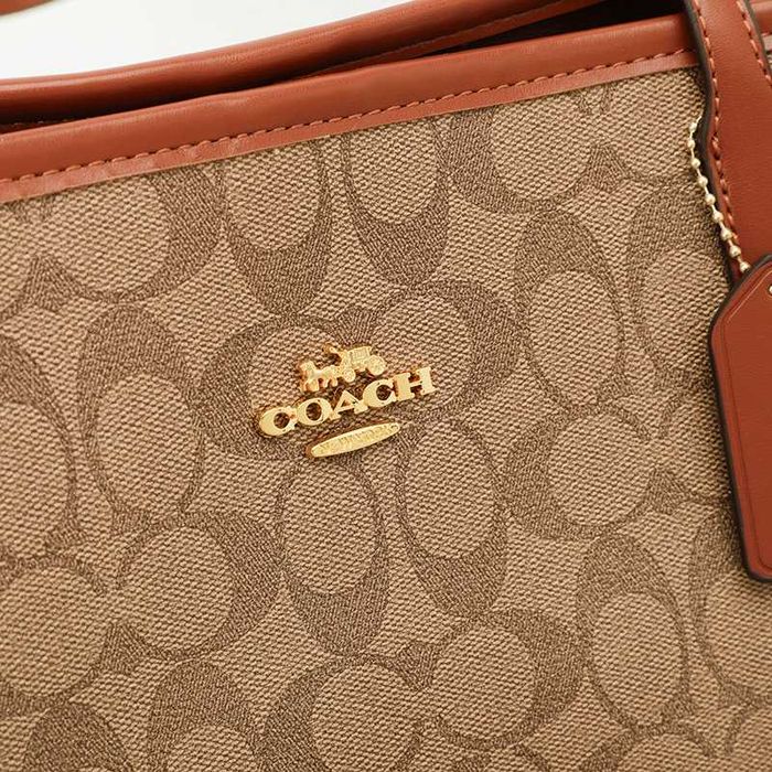 Жіноча сумка COACH Crossbody Tote Bag / Сумка Коач / жіноча мокко сумочка Коуч
