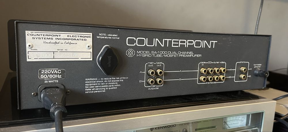 Counterpoint SA-1000 Dual Channel Hybrid Preamplfier