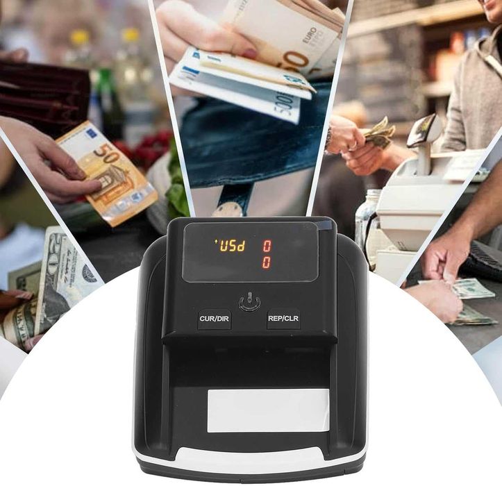 Liczarka banknotów, sprawdzarka fałszywych banknotów ultrafiolet.