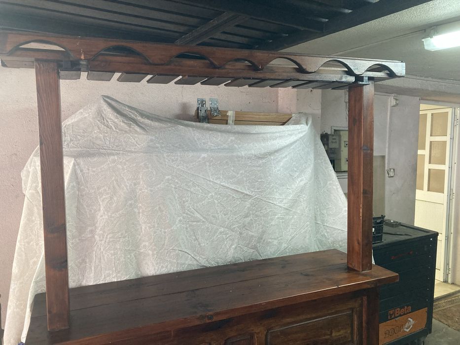 Móvel Bar Rústico, em madeira