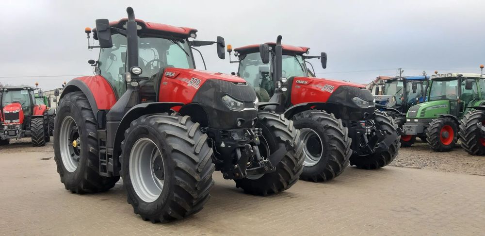 Case IH Optum 270 AFS CVX  przedni TUZ, amortyzacja osi i kabiny, pneumatyka