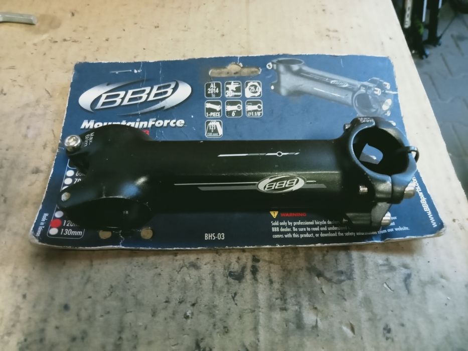 nowy mostek bbb 120 mm,pod kiere 25,4 mm
