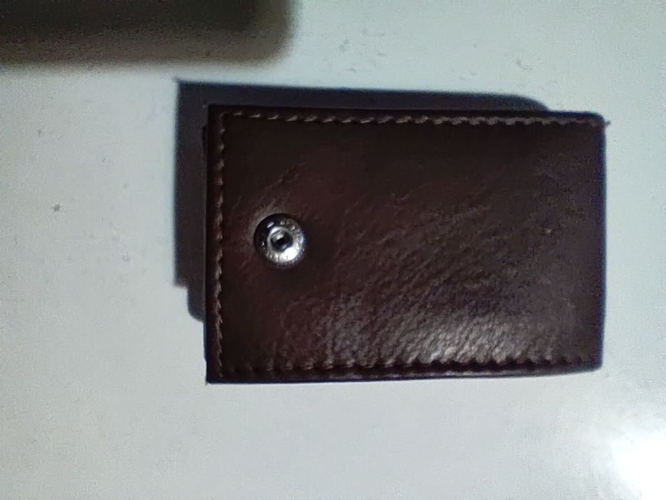 Mini portfel skórzany
