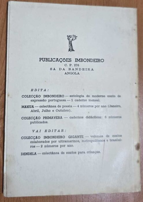 Antologia Poética Angolana I - Dir. Garibaldino de Andrade
