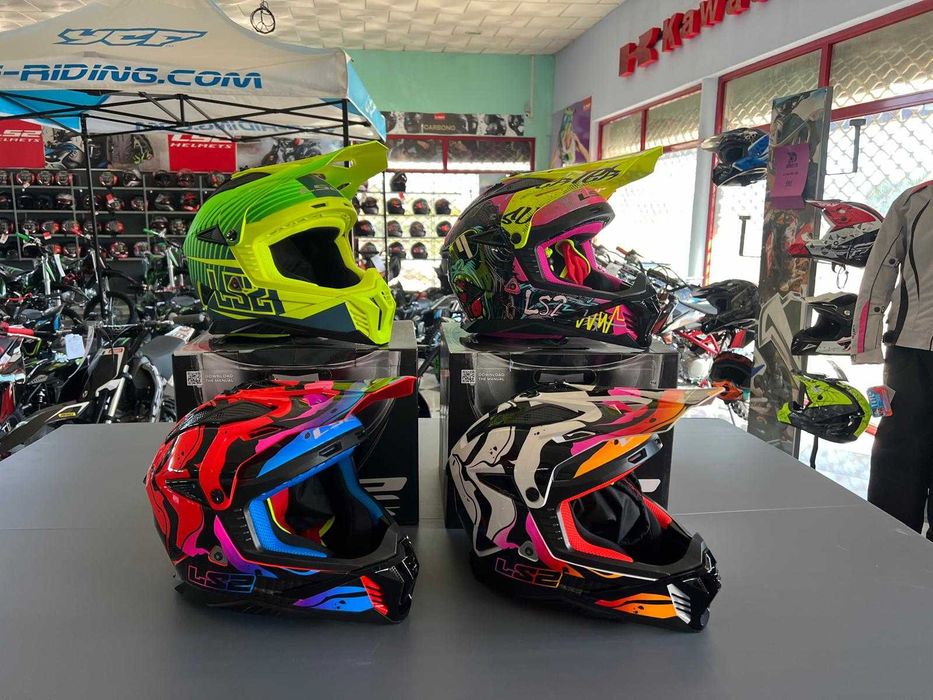 Capacete fechado / integral / modular / cross / aberto moto LS2