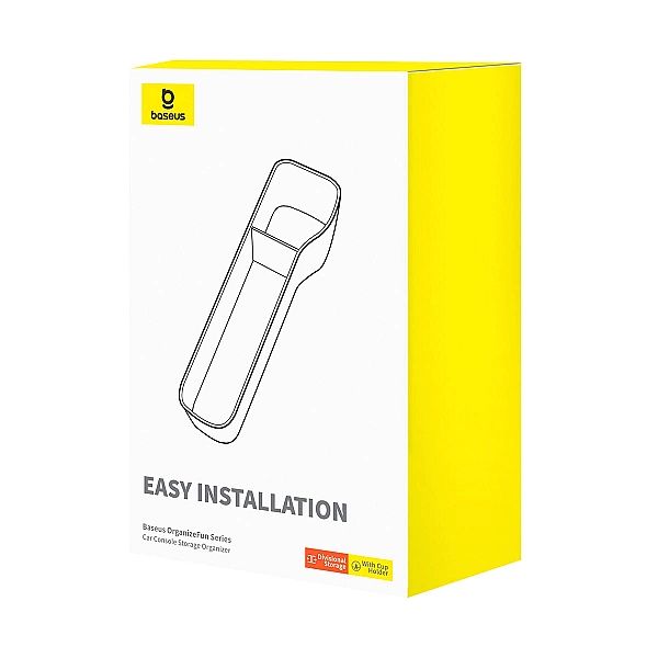 Baseus OrganizeFun Series Car Console Storage Organizer Marble Brown