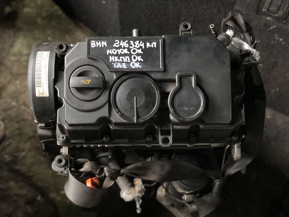 Двигатель двигун мотор 2.0 tdi BMM бмм шкода а5 гольф 5 тоуран