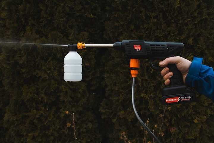 Myjka ciśnieniowa akumulatorowa 21V do domu ogrodu kostki okien M90139