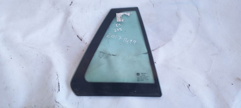 Right Rear Door Triangular Glass for OPEL Insignia A Sports Tourer (