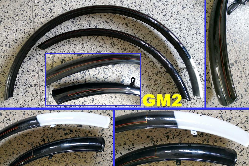 Guarda-lamas de bicicleta, hastes e acessórios