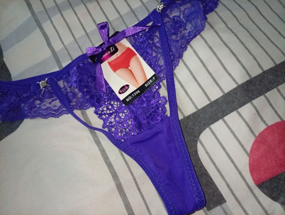 Majtki Stringi Fiolet