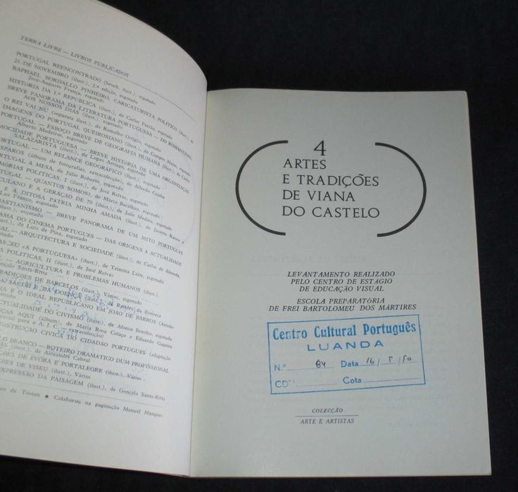 Livro Artes e Tradições de Viana do Castelo Terra Livre