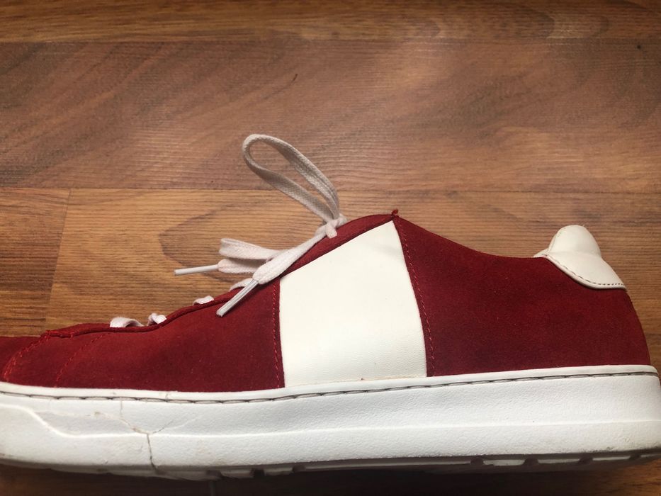 Calvin Klein Sammy 2 czerwony zamsz skóra Sneaker buty sportowe