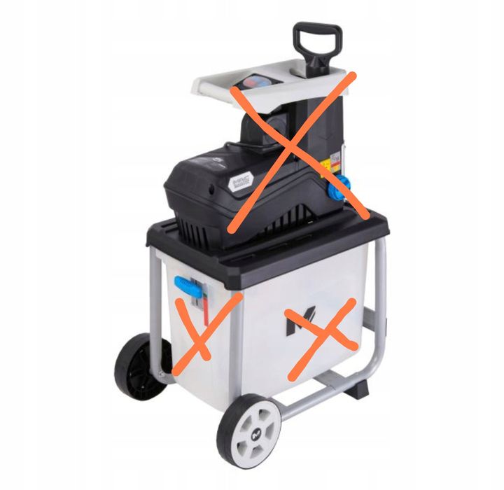 Stojak do rozdrabniacz do gałęzi MacAllister MQS2800-3 2800W 2,8kW