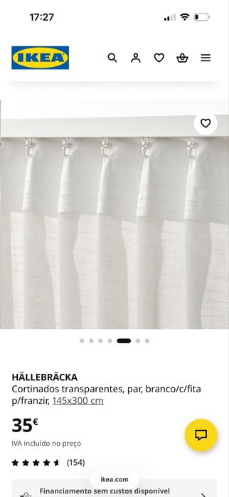Cortinas ondas ikea