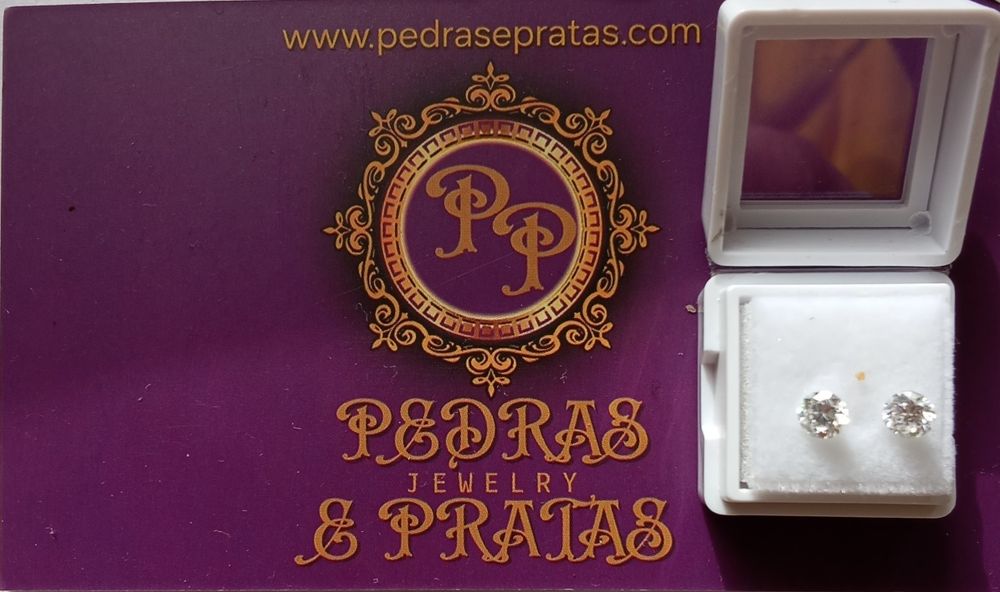 Par de Diamantes CVD Brilho puro  Preço Imbatível