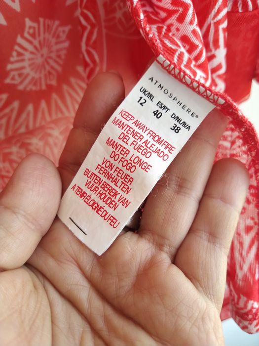 Conjunto Quimono / Kimono boho chic + colar vermelho- Primark - Tam.40