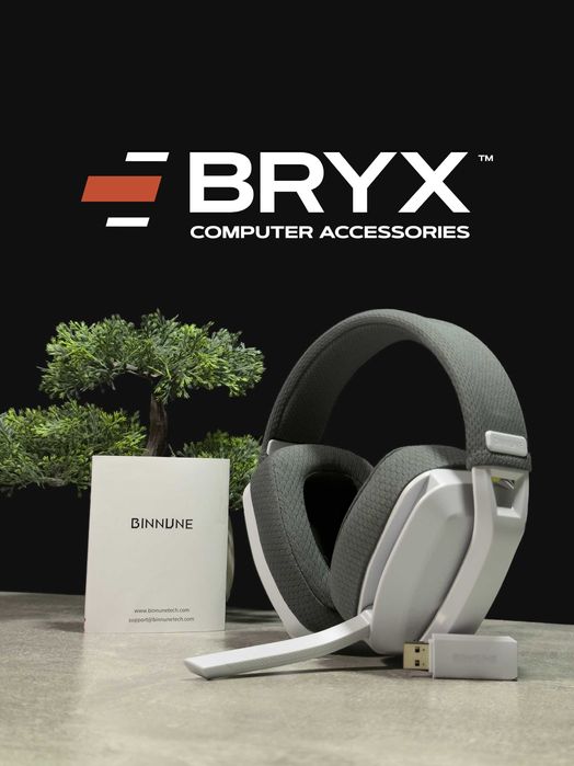 ‼️БЕЗДРОТОВІ Навушники BINNUNE BW06 ігрові з відкидним мікрофоном