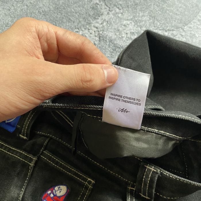 Шорти від polar big boy джинсові чорні оверсайз, вільний крой біг бой