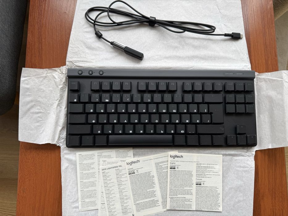 Бездротова ігрова клавіатура Logitech G515 LIGHTSPEED TKL Low-Profile