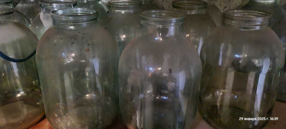 Стеклянные банки под закатку. 3л и 1л