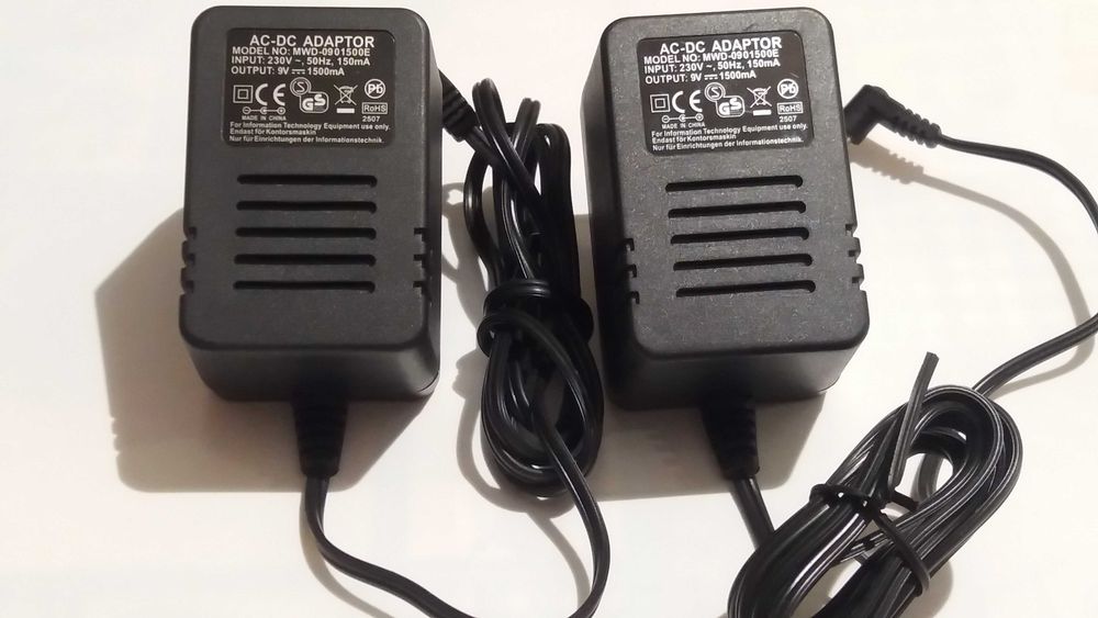 Блок питания универсальный 9V 1500mA AC/DC adapter MWD-0901500E