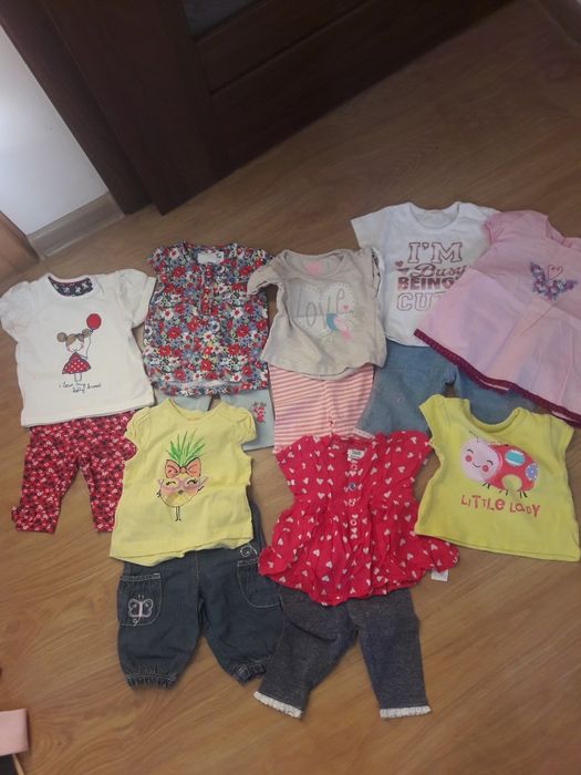 Ubranka dla dziewczynki 0-6 miesiecy nowe i używane WARTO