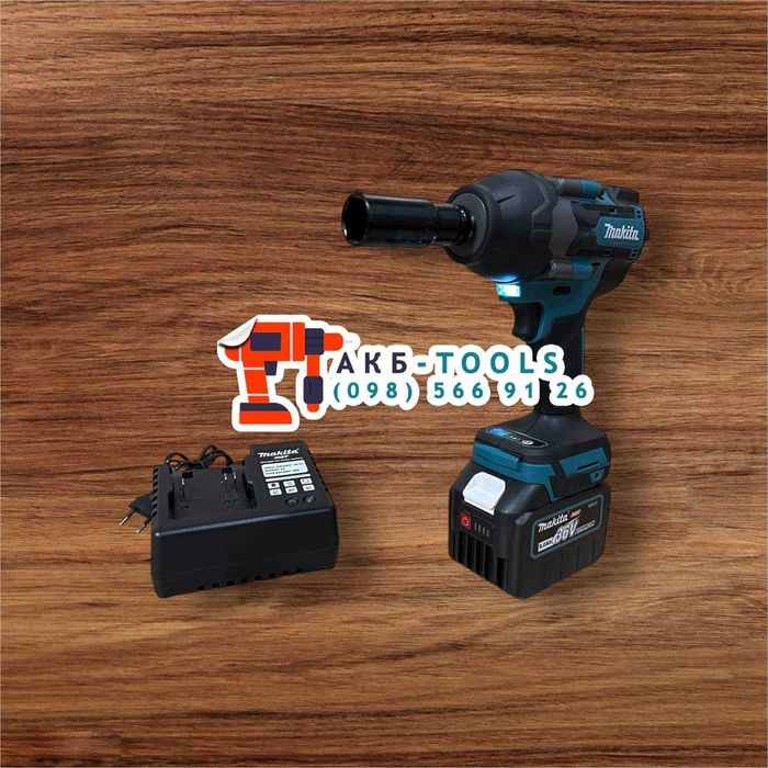 Ударний гайковерт Makita DTW850BL з крутящим моментом 850Nm 1АКБ 36/9