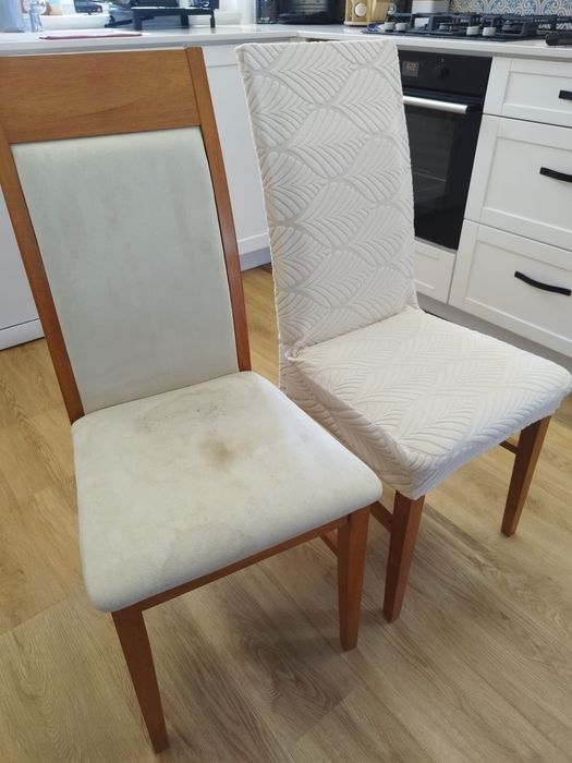Mesa extensível de madeira maciça + vidro