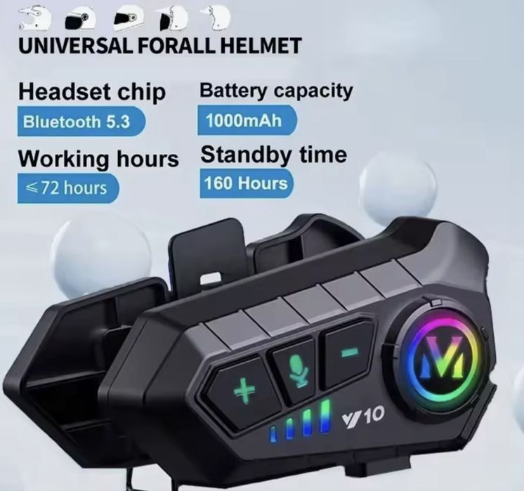Intercomunicador Y10 para capacete