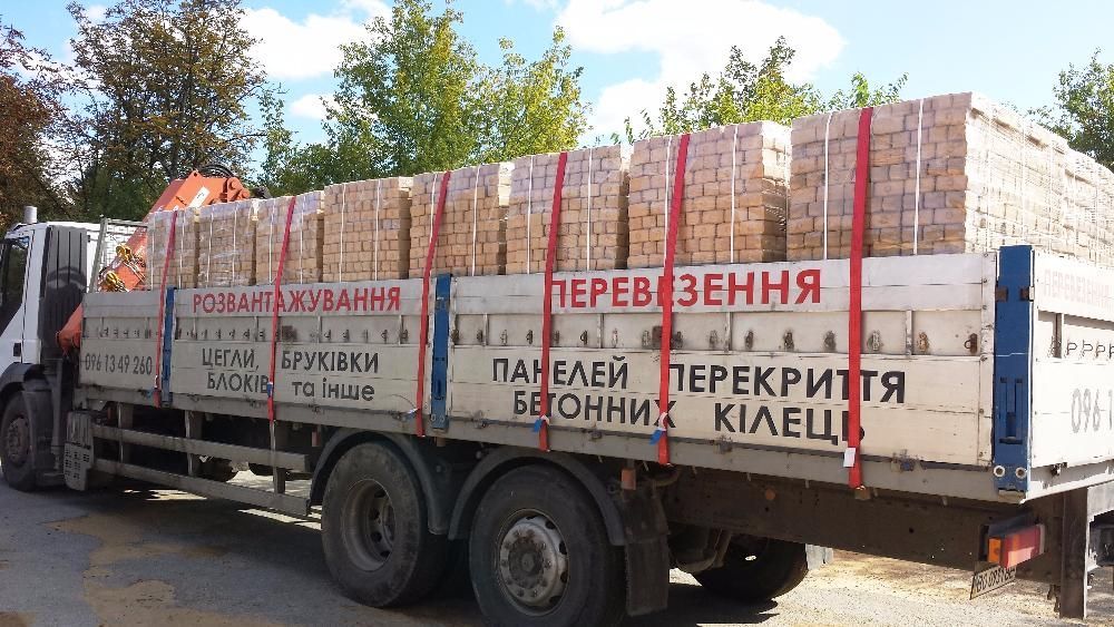 Кран маніпулятор Перевезення: продаж: панелі\плити перекриття\Цегла\Газоблок
