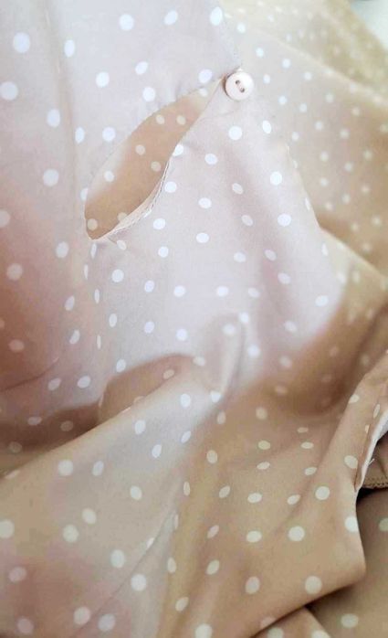 Beżowa sukienka w białe groszki , Orsay, na lato